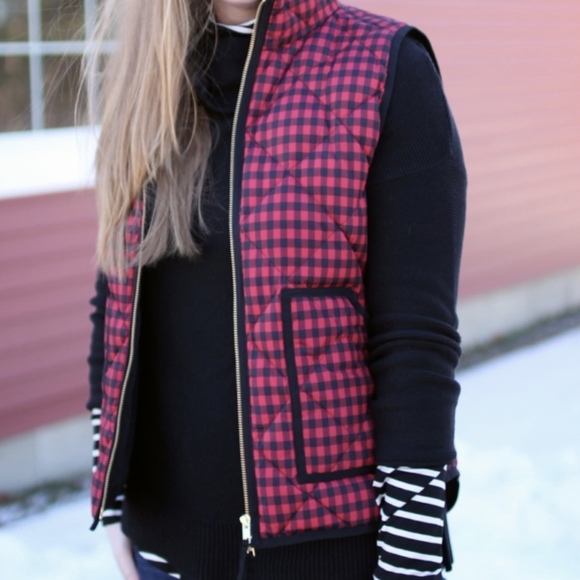 Excursion Vest J Crew Plaid Puffer Vest Crew Jackets Coats J Crew